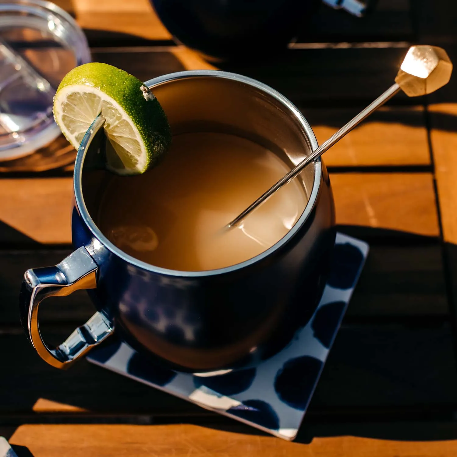 20 Oz Navy Moscow Mule Mugs, Set Of 2