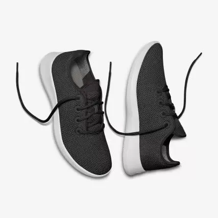 Allbirds Tree Runners - LIMITED EDITION: Dark Black (White Sole)