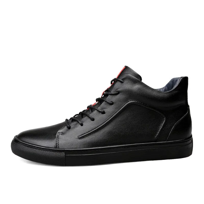 Angelo Ricci™ Designer Leather Trendy Ankle Shoes