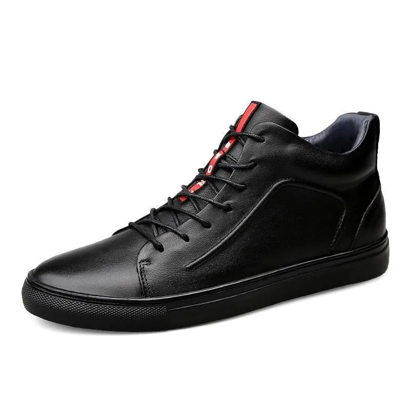 Angelo Ricci™ Designer Leather Trendy Ankle Shoes