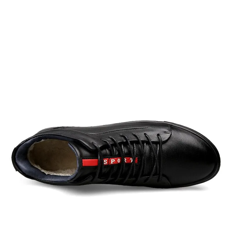 Angelo Ricci™ Designer Leather Trendy Ankle Shoes