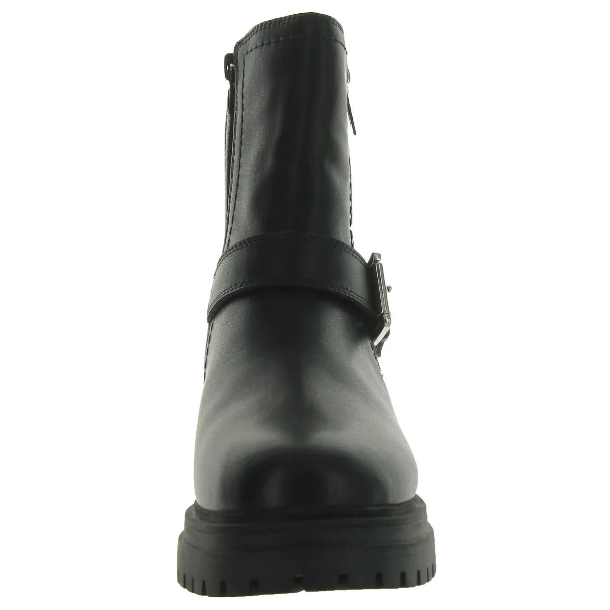 Aqua College Womens Grant Zip Up Slip On Motorcycle Boots