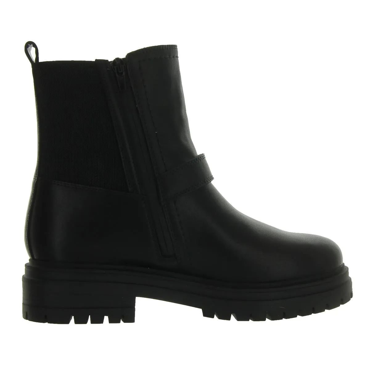 Aqua College Womens Grant Zip Up Slip On Motorcycle Boots