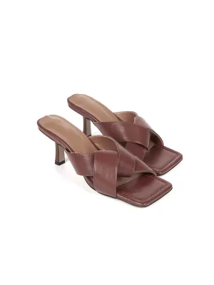 AR-3274 Knotted Heeled Mule