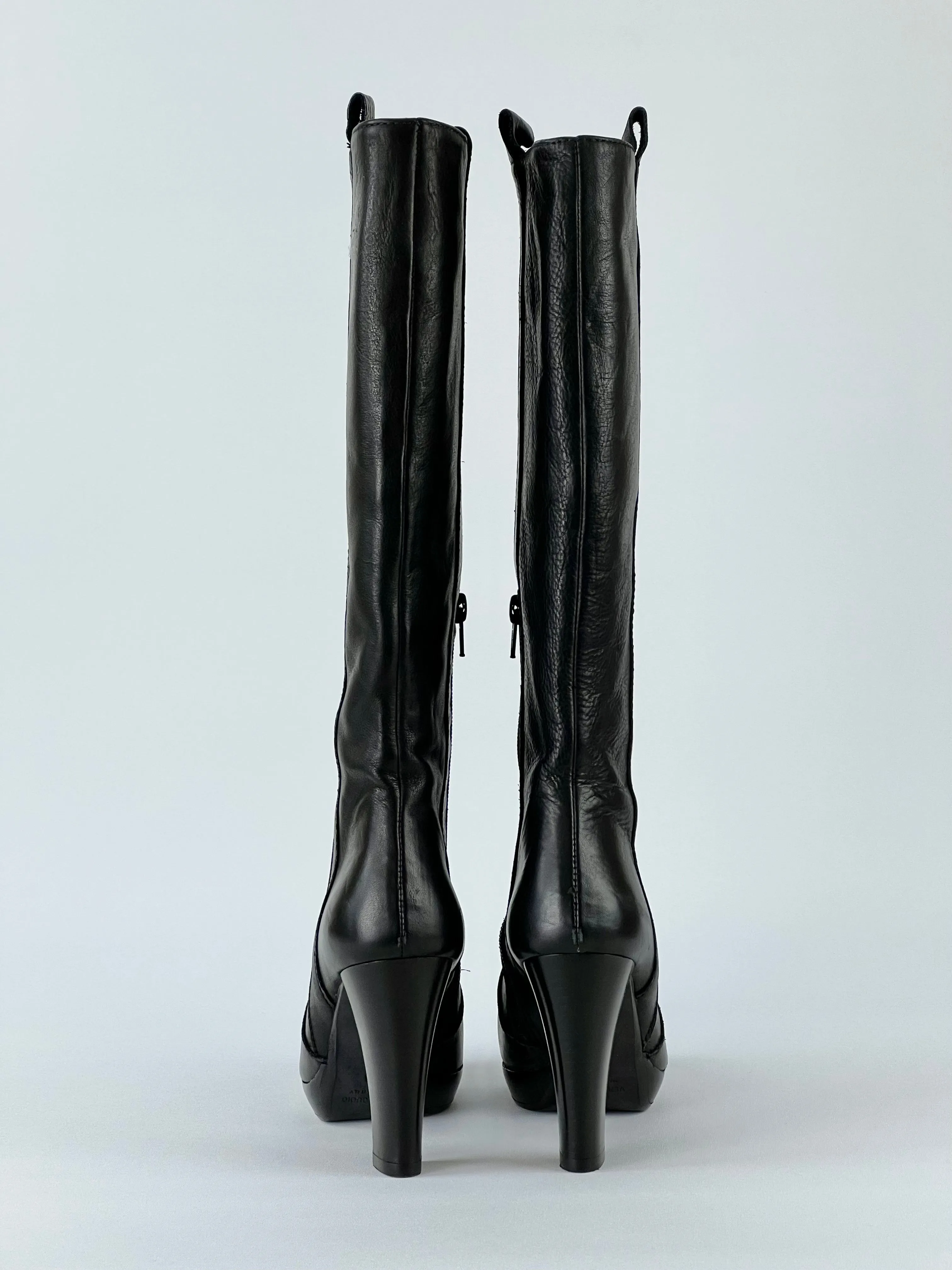 Bianca Buccheri Black Knee High Boots - EU36