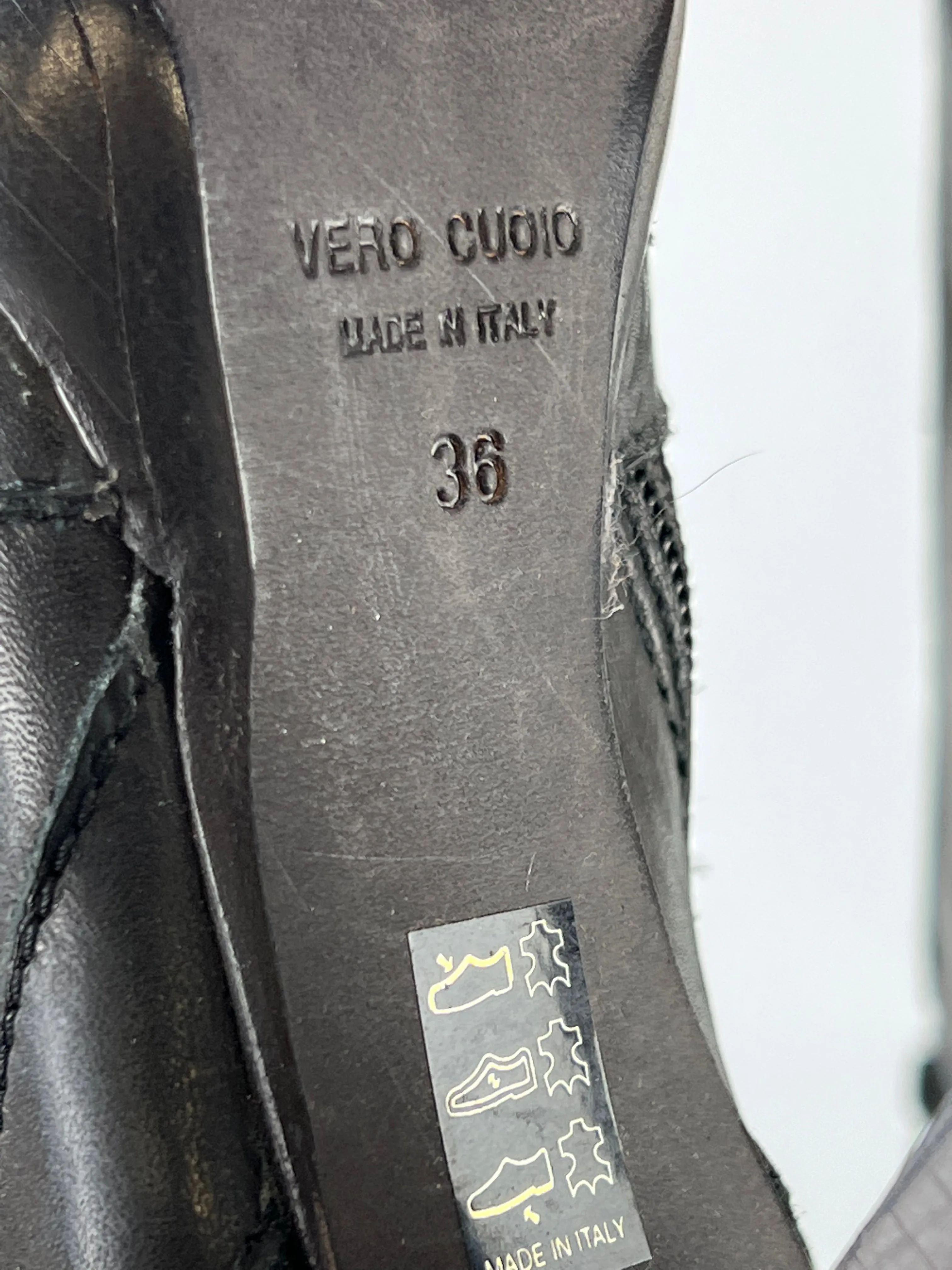 Bianca Buccheri Black Knee High Boots - EU36