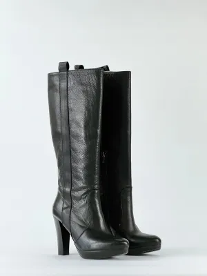 Bianca Buccheri Black Knee High Boots - EU36