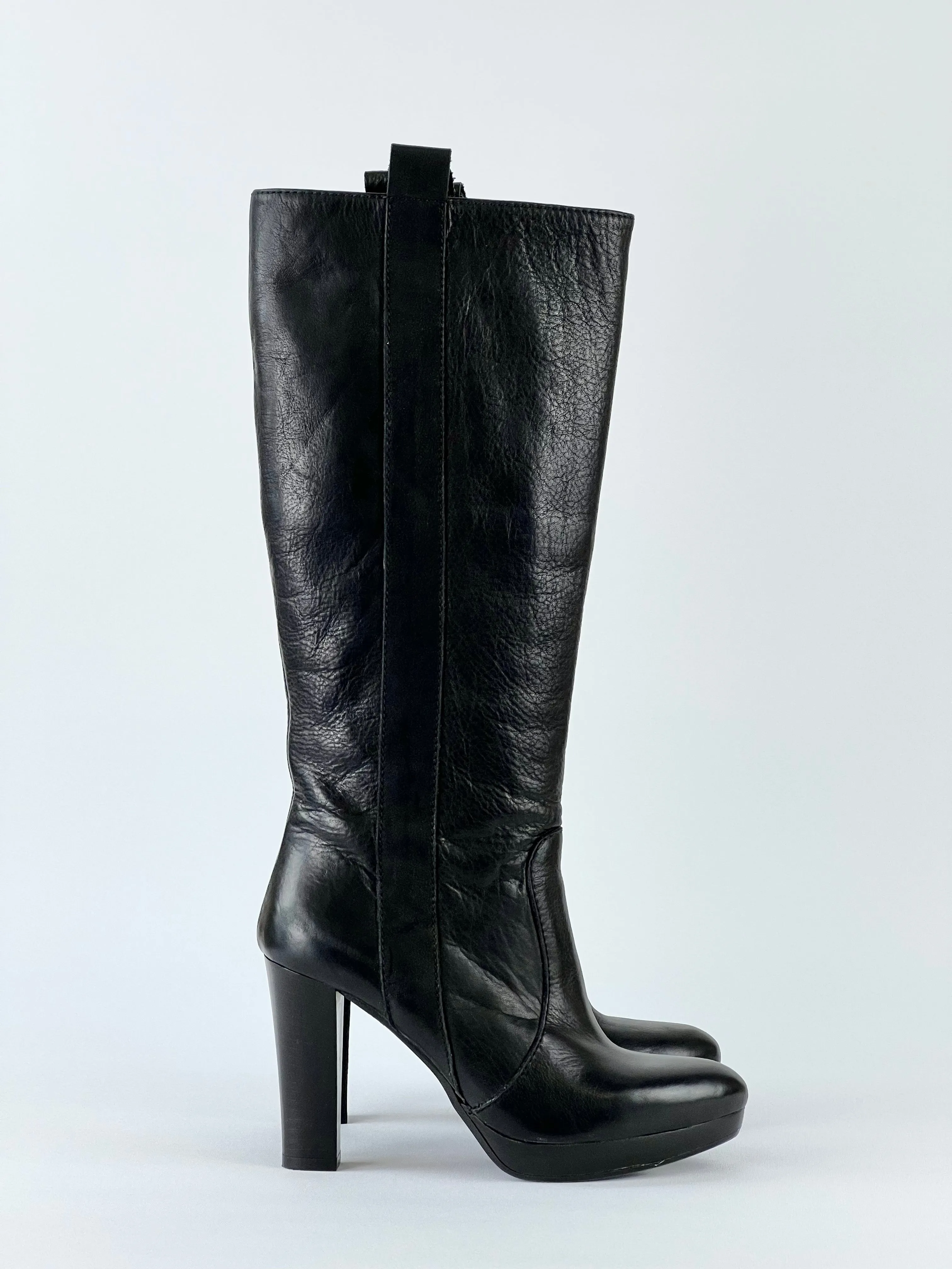Bianca Buccheri Black Knee High Boots - EU36