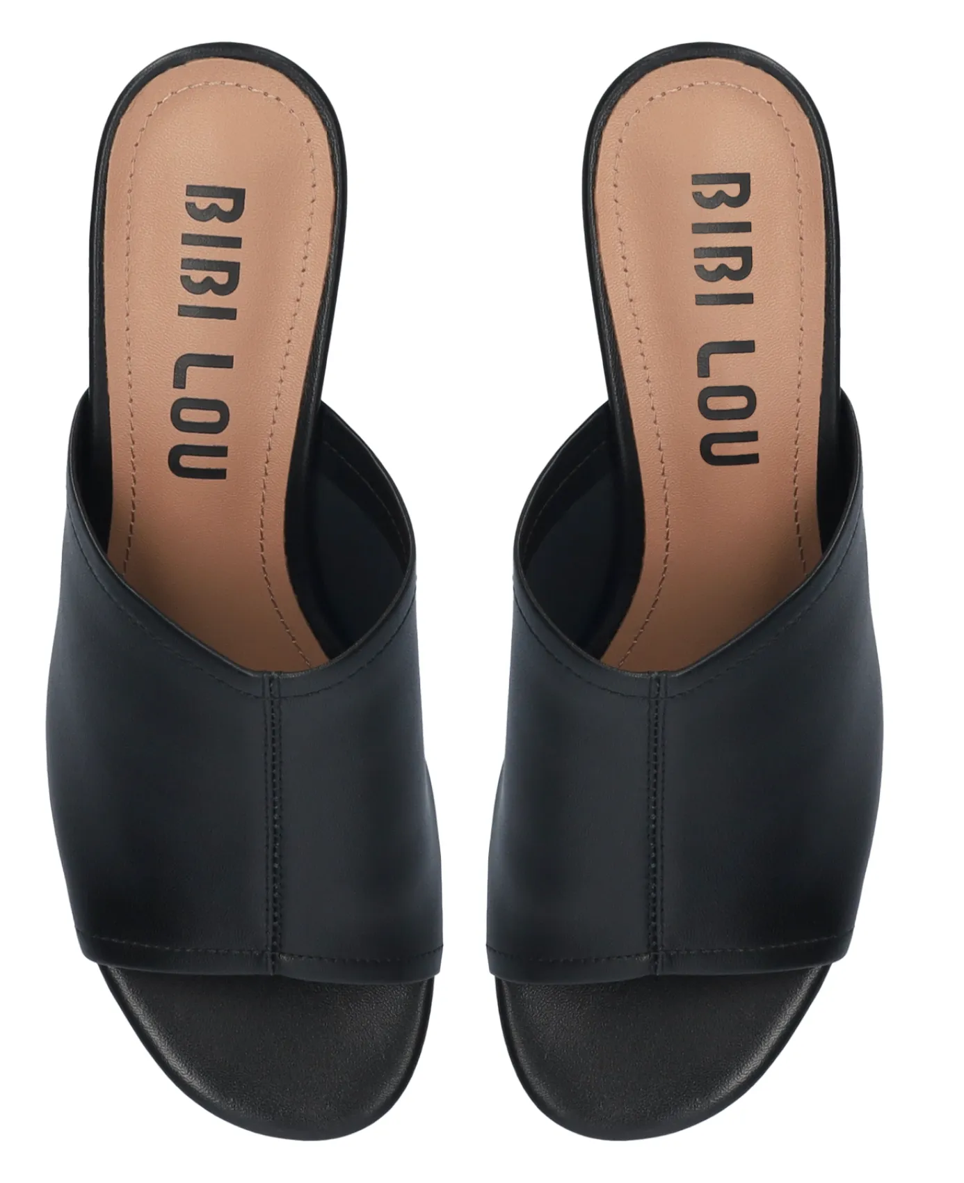 Bibi Lou Amira Leather Black Mules