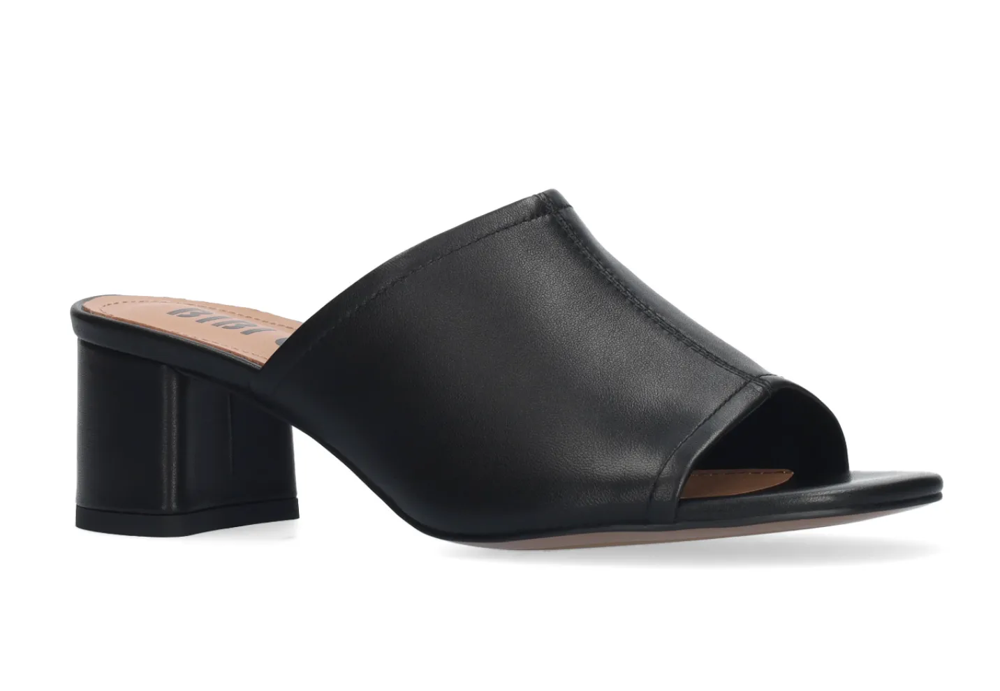 Bibi Lou Amira Leather Black Mules
