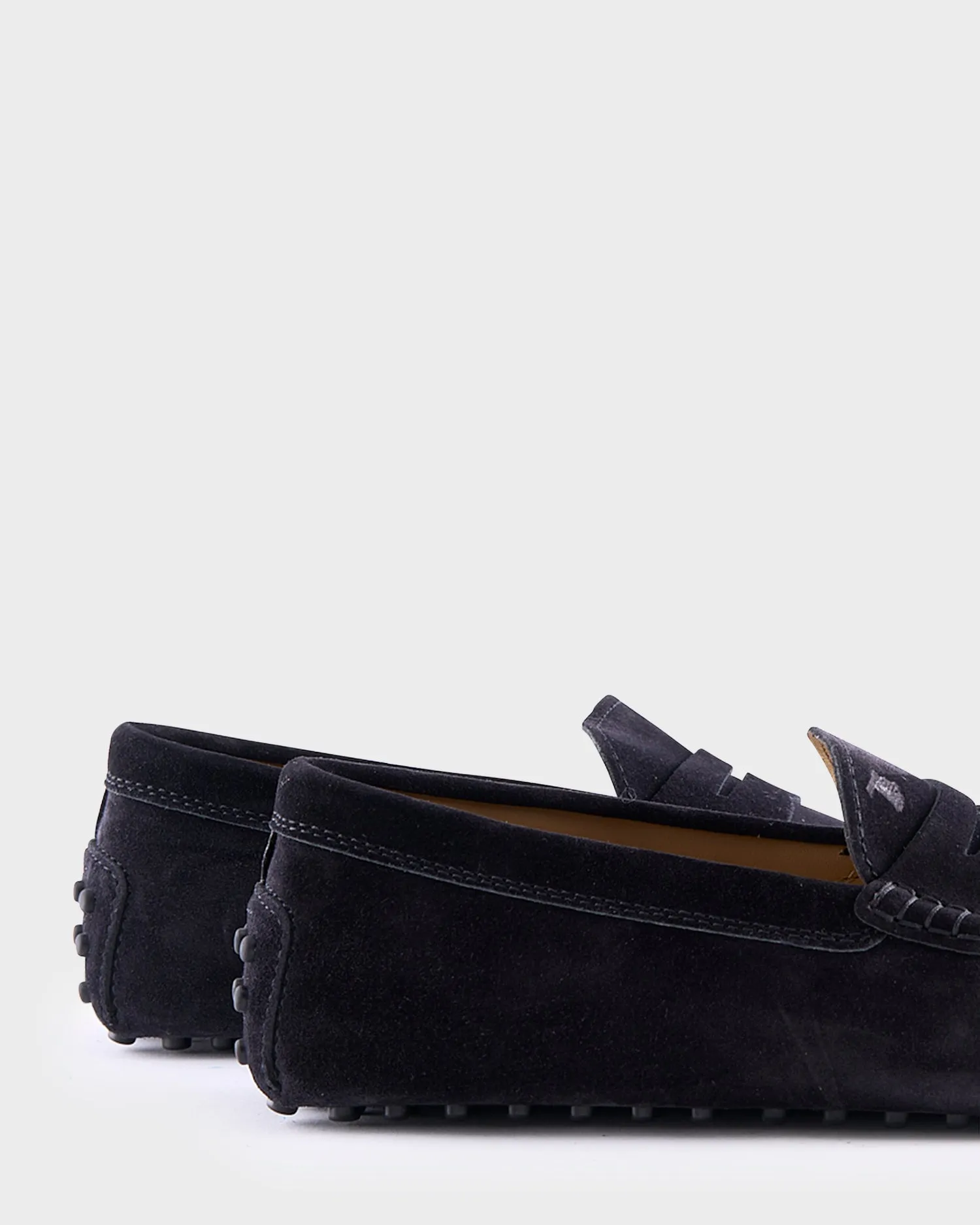 Black Suede Gommino Driving Shoes