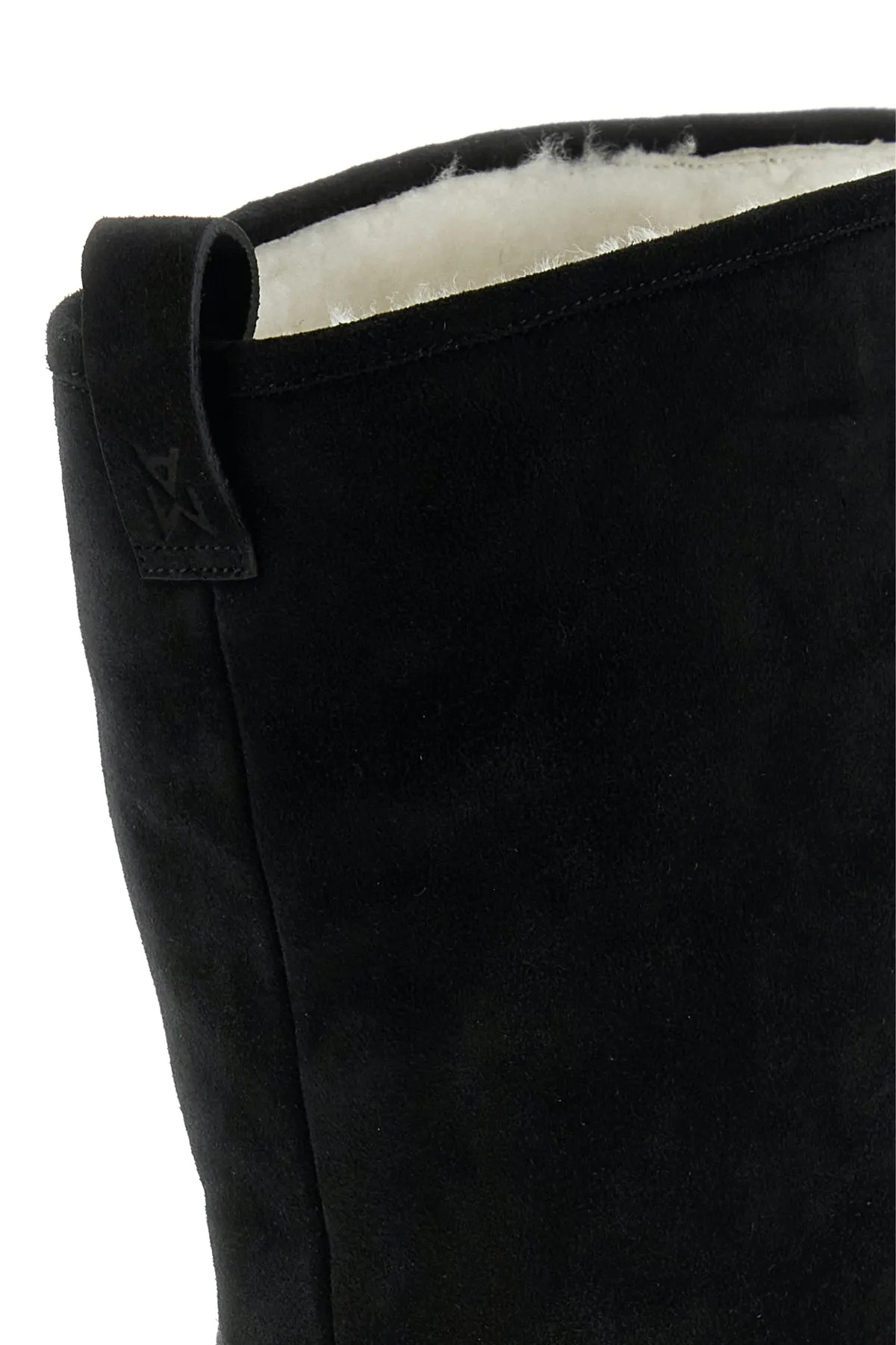 Black suede Heidi over-the-knee boots
