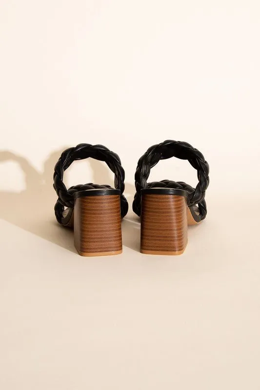 Buggy Braided Strap Heels