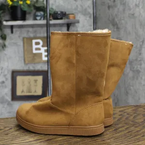 Cat & Jack Girls Natalia Shearling Style Boots 88435465 Cognac Brown 3