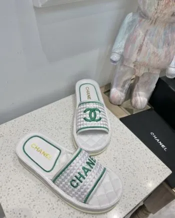 CHL Women's Mules Green And White For Women