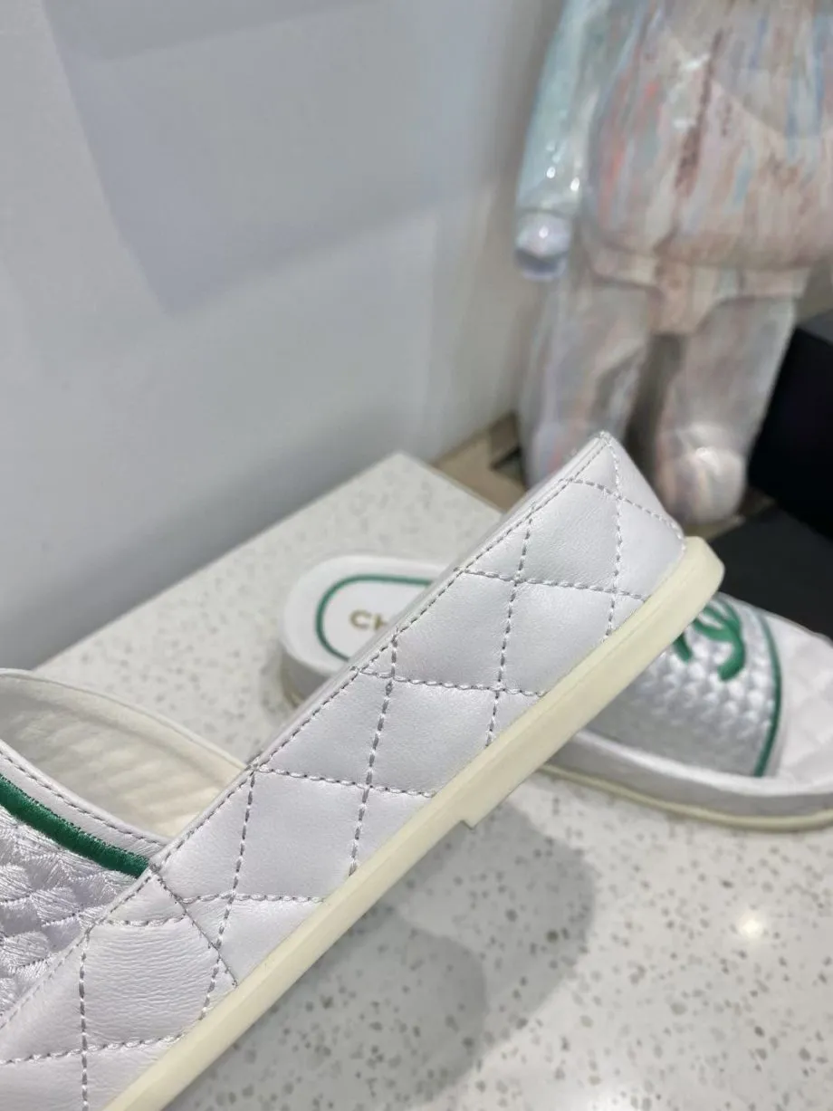 CHL Women's Mules Green And White For Women