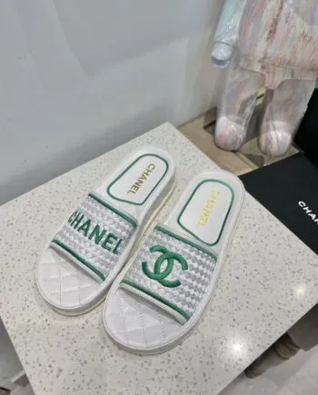 CHL Women's Mules Green And White For Women