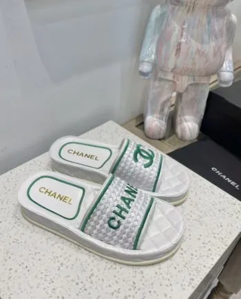 CHL Women's Mules Green And White For Women