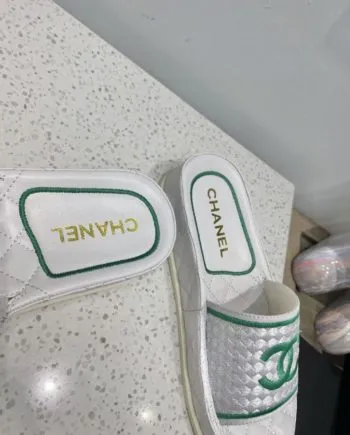 CHL Women's Mules Green And White For Women
