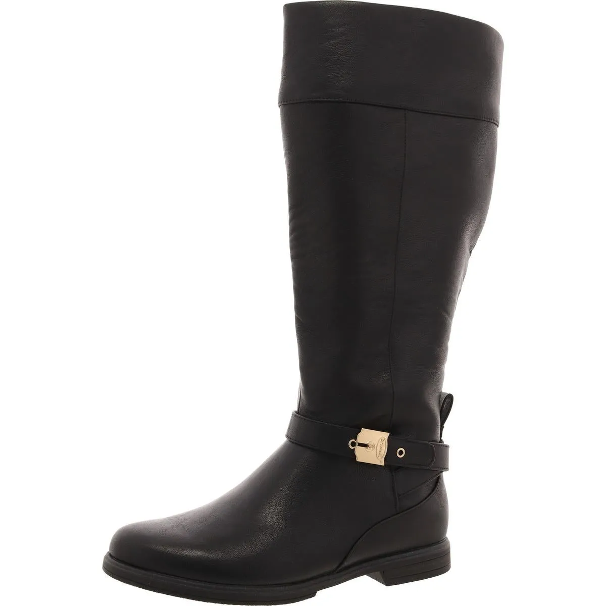 Dr. Scholl's Shoes Womens Hello Rider Faux Leather Tall Motorcycle Boots
