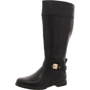 Dr. Scholl's Shoes Womens Hello Rider Faux Leather Tall Motorcycle Boots