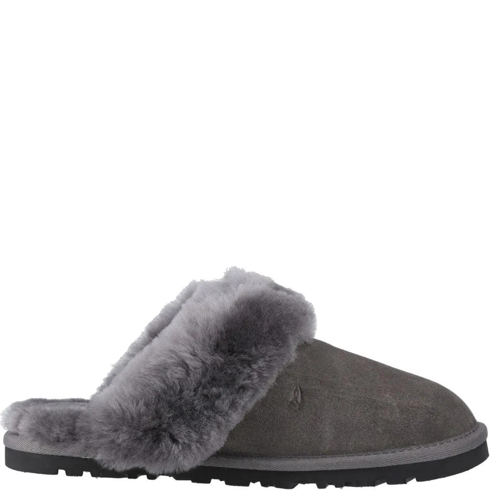 Grey Samantha Mule Slippers
