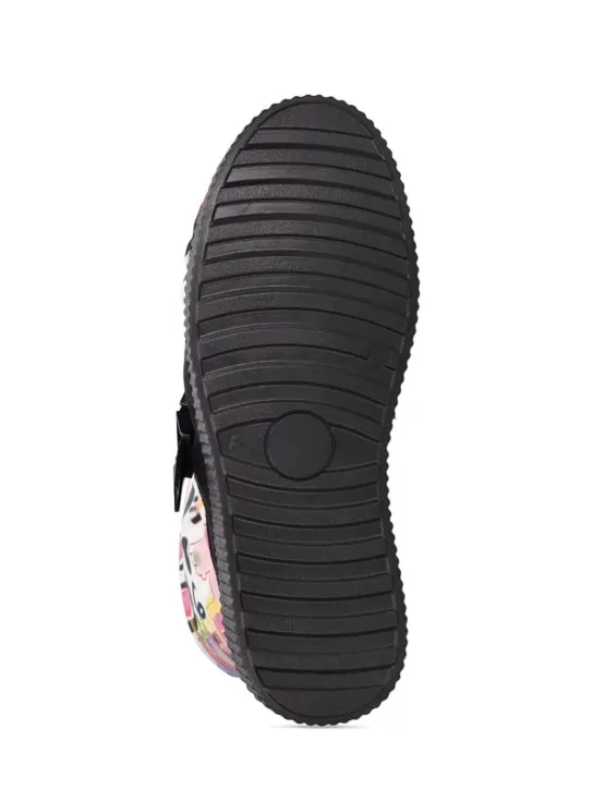 Khrisjoy   Printed nylon &amp; fur snow boots 