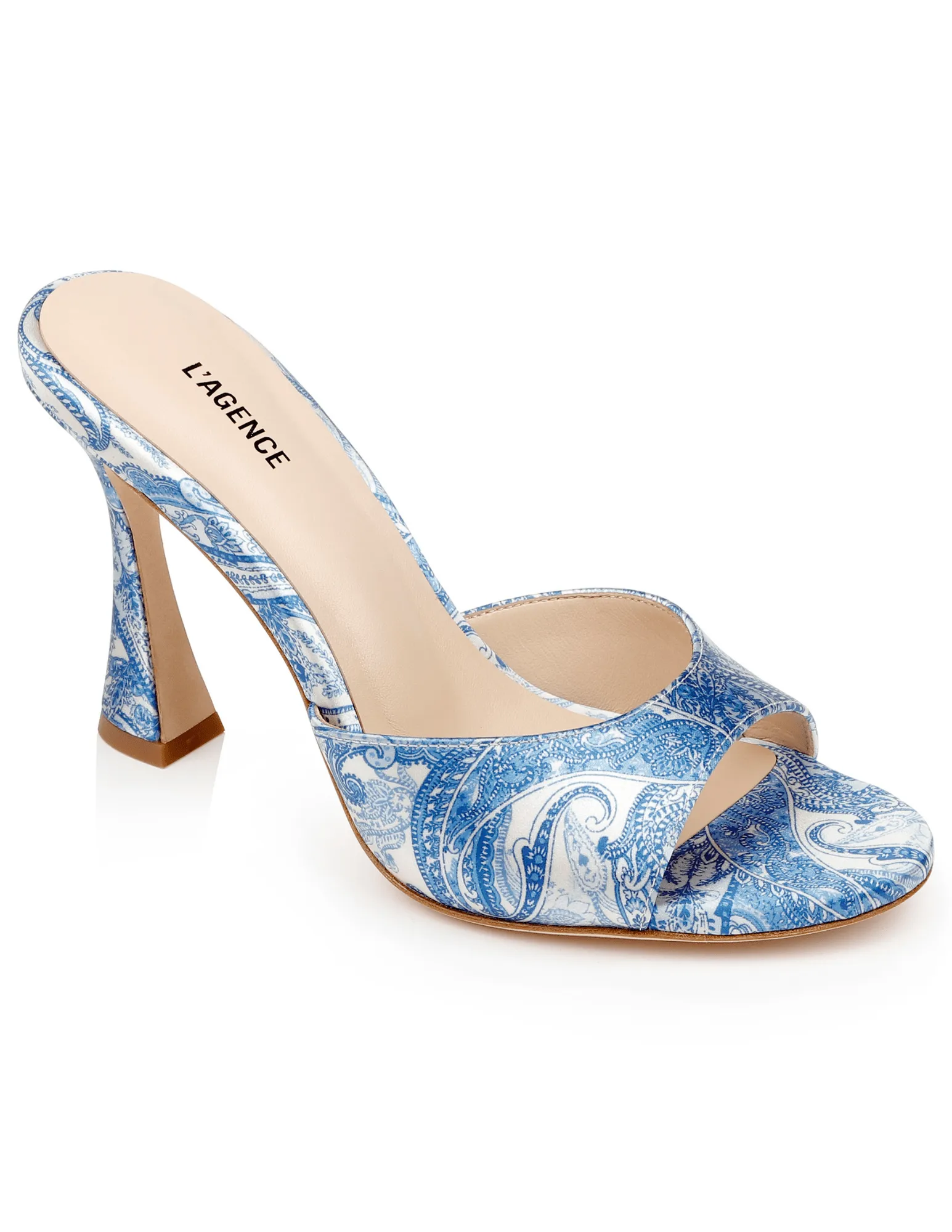 L'Agence Avery Satin Mule Heel