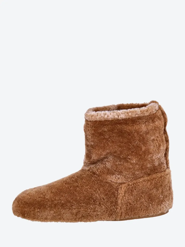 Leather shearling lago boots