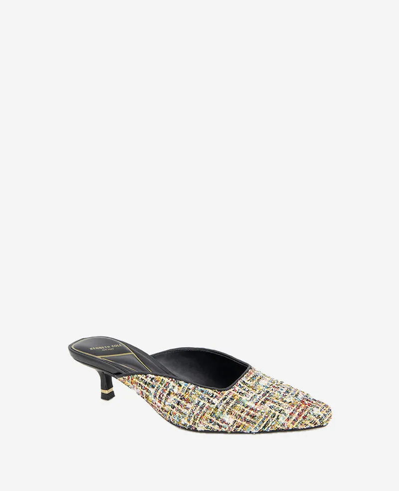 Margo Fabric Kitten Heel Mule