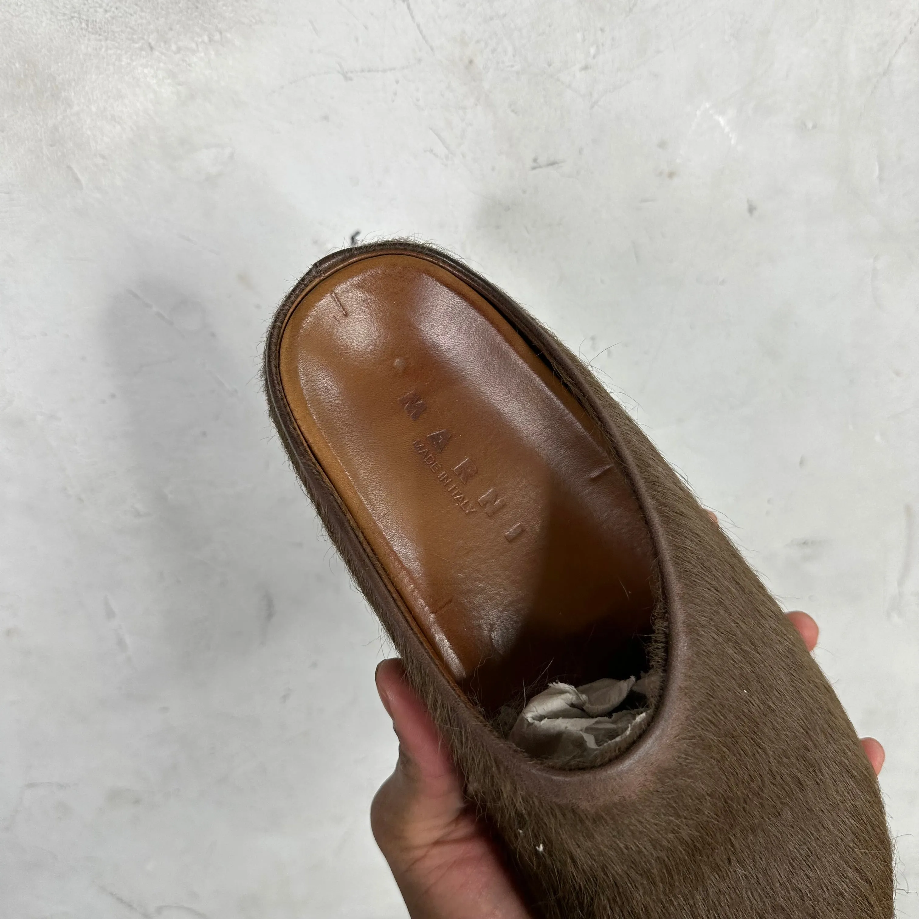Marni Brown Fussbett Mule