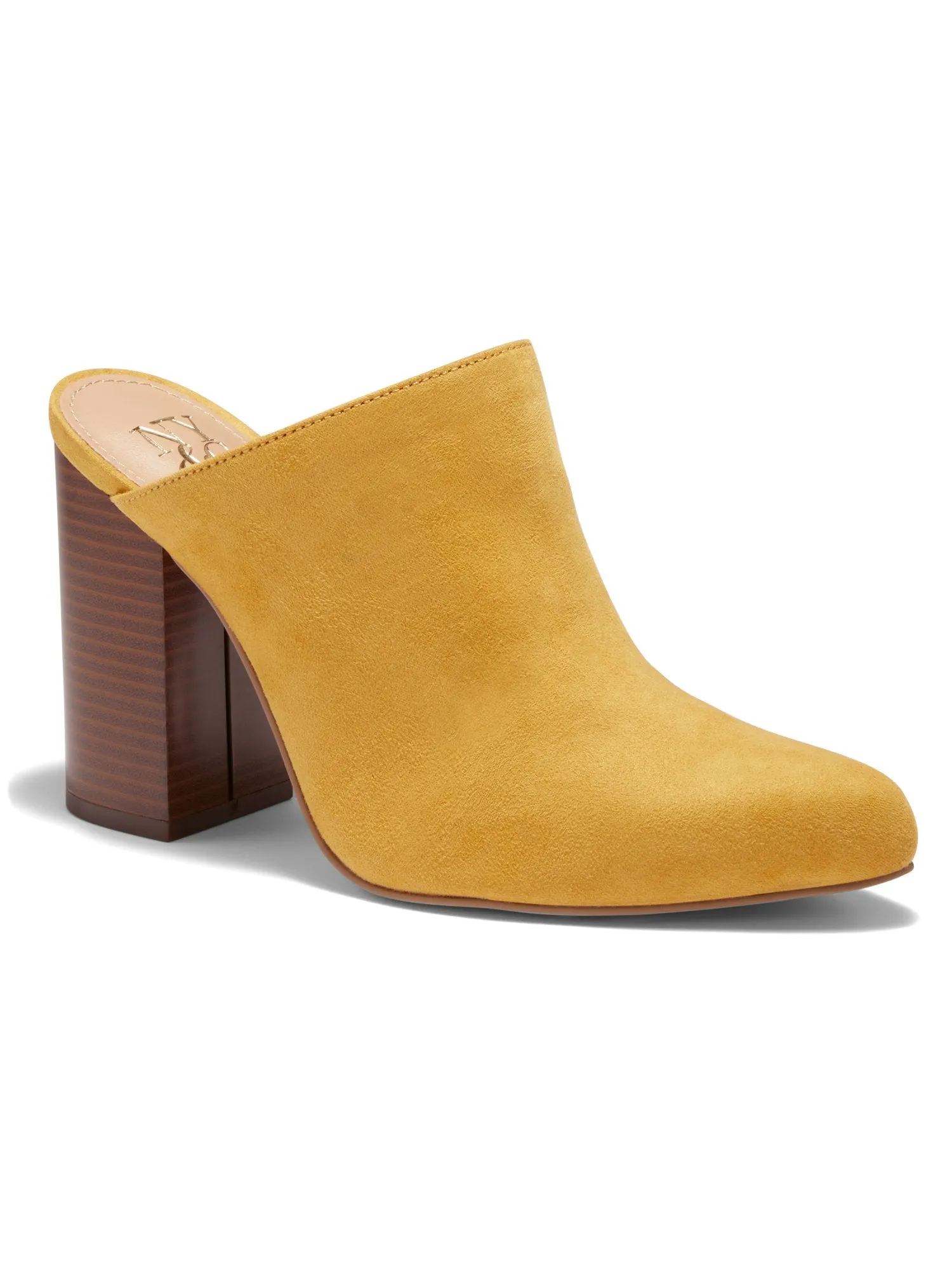 Maya Stacked Block-Heel Mule