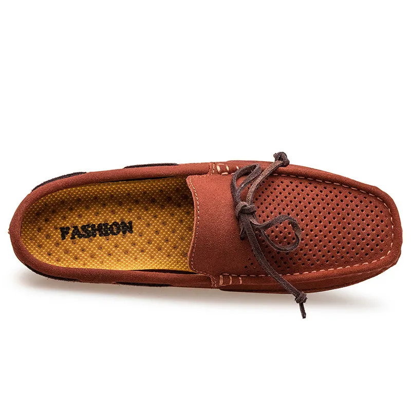 Men's Lacing Perforated Driving Clogs