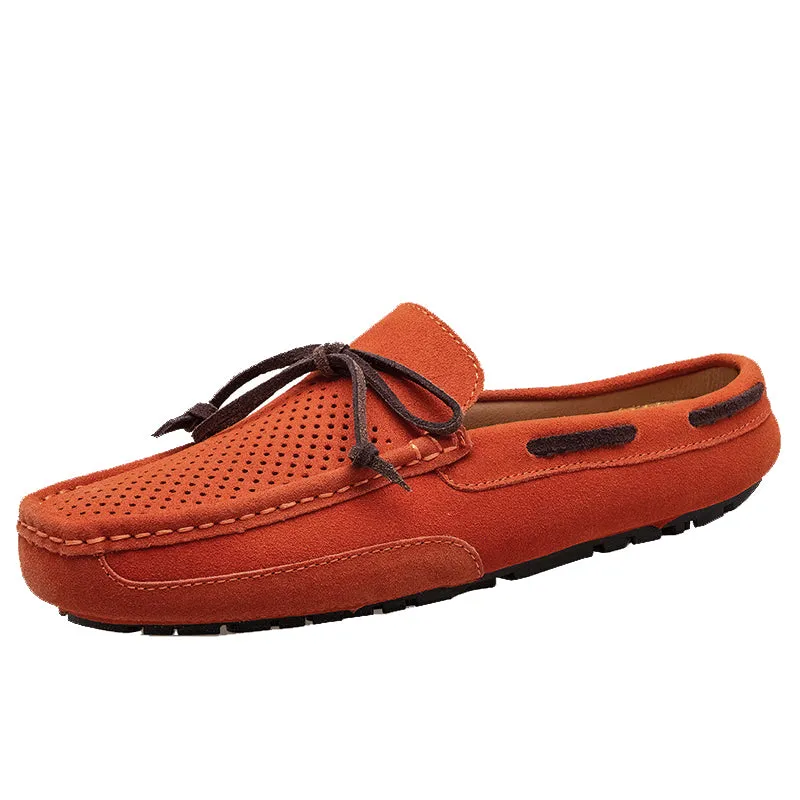 Men's Lacing Perforated Driving Clogs