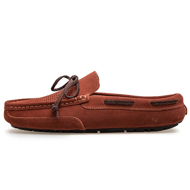 Men's Lacing Perforated Driving Clogs