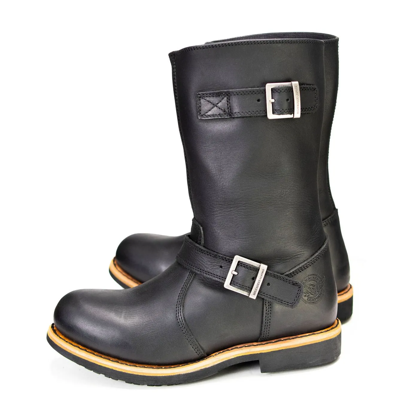 Milwaukee Leather MBM9066 Men's Antique Black Classic Engineer