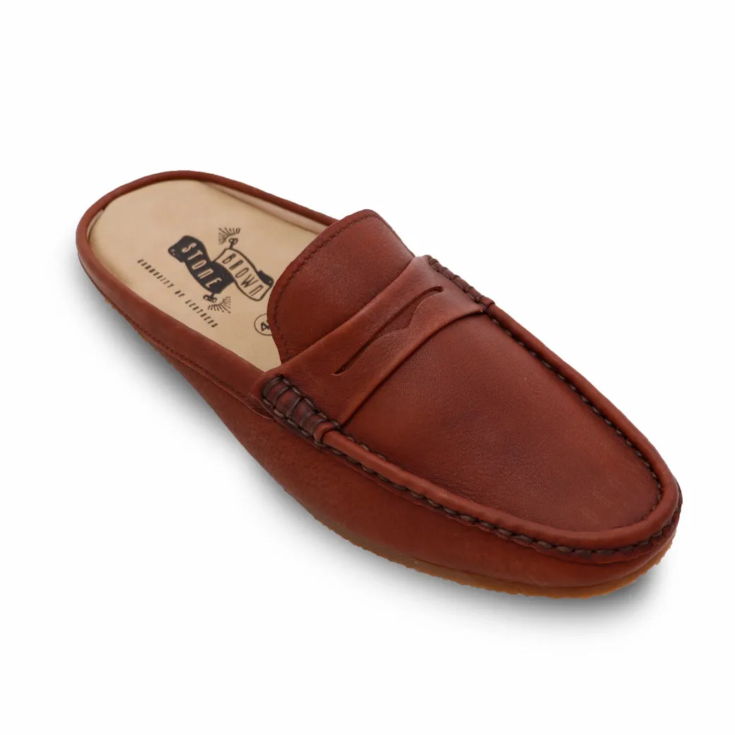 Mochi Mule Wrinkle Soft Brown