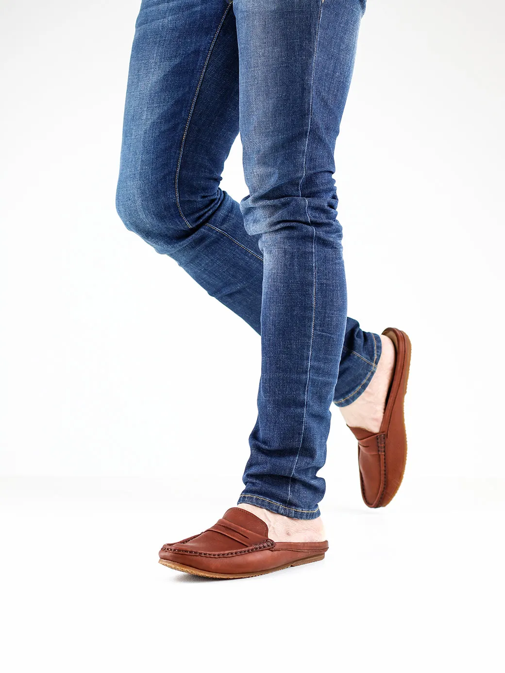Mochi Mule Wrinkle Soft Brown