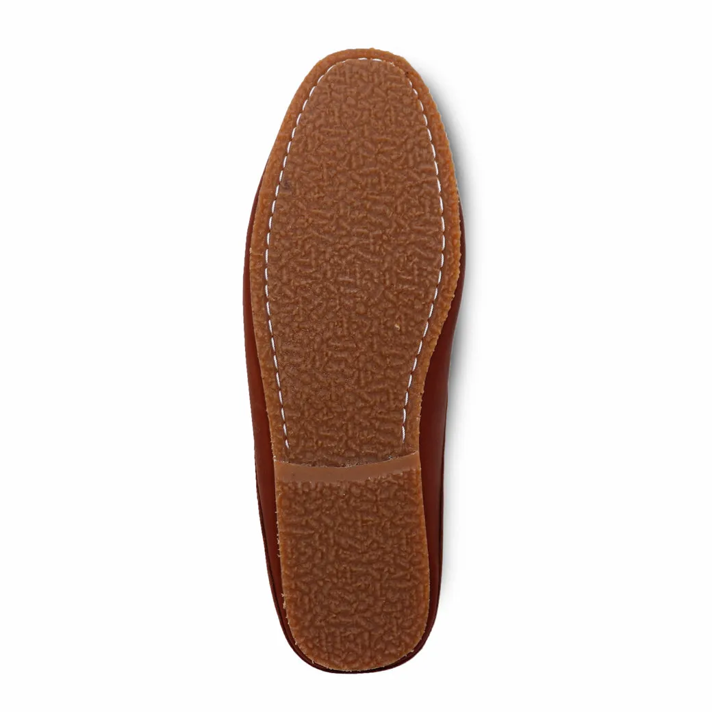 Mochi Mule Wrinkle Soft Brown