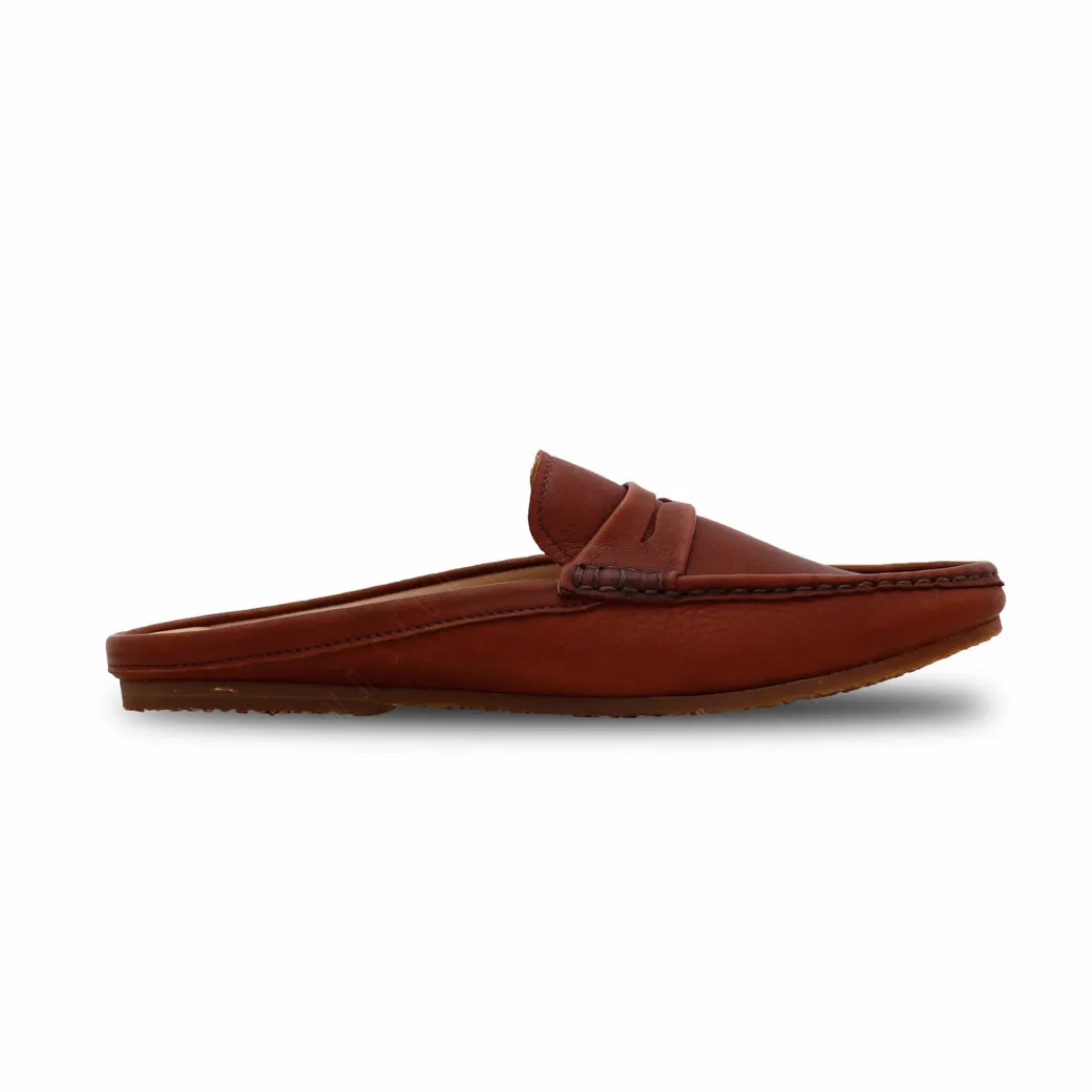 Mochi Mule Wrinkle Soft Brown
