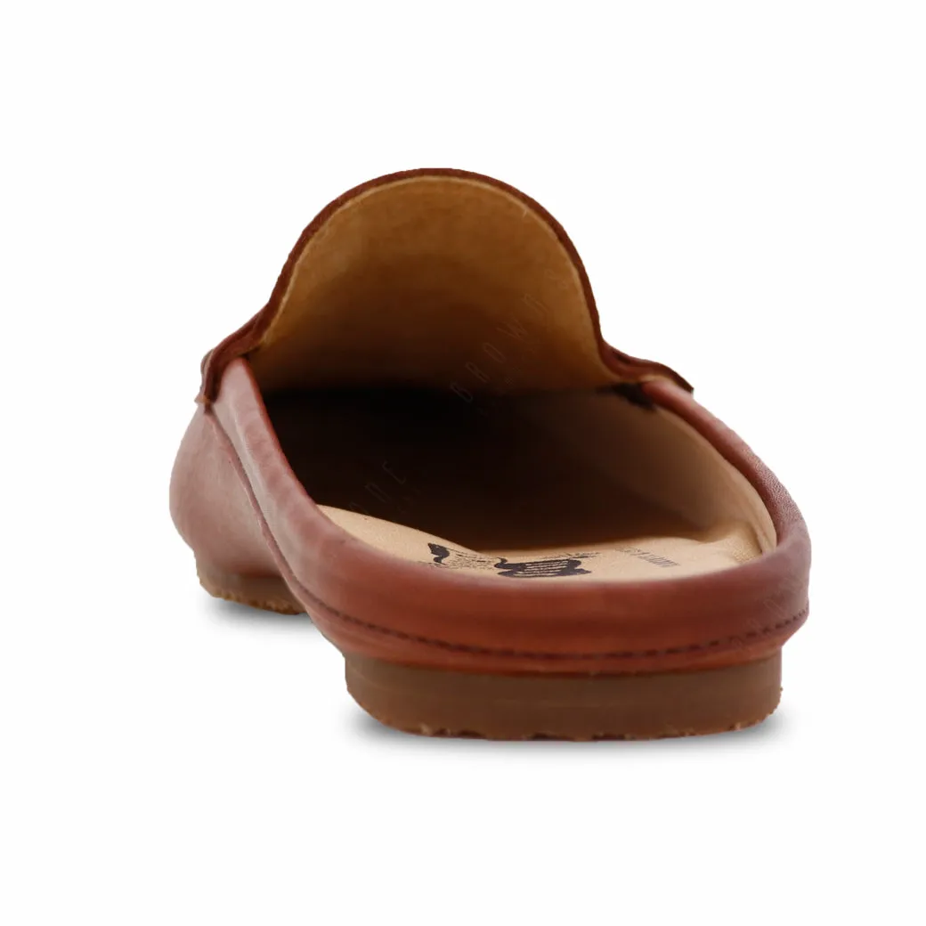 Mochi Mule Wrinkle Soft Brown