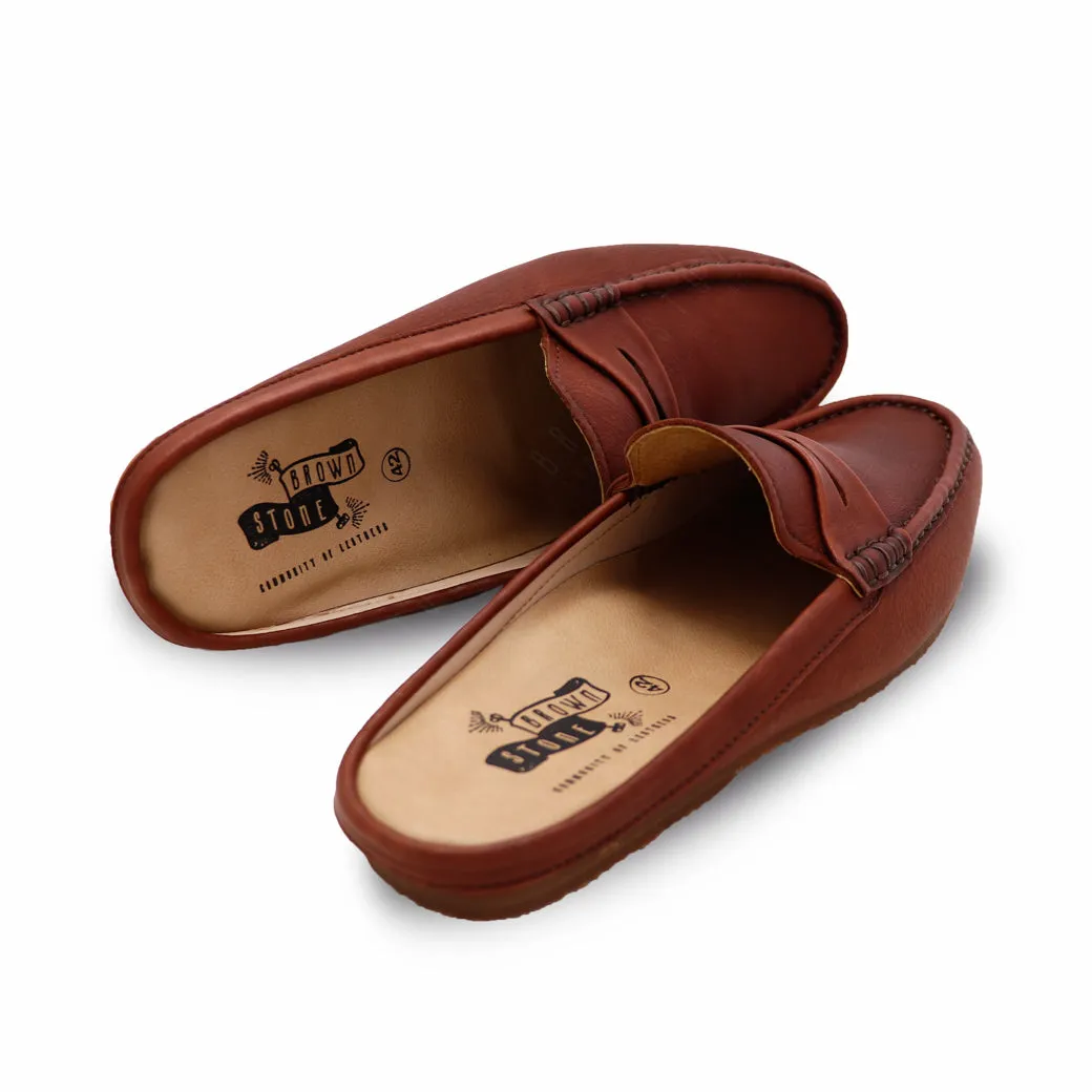 Mochi Mule Wrinkle Soft Brown