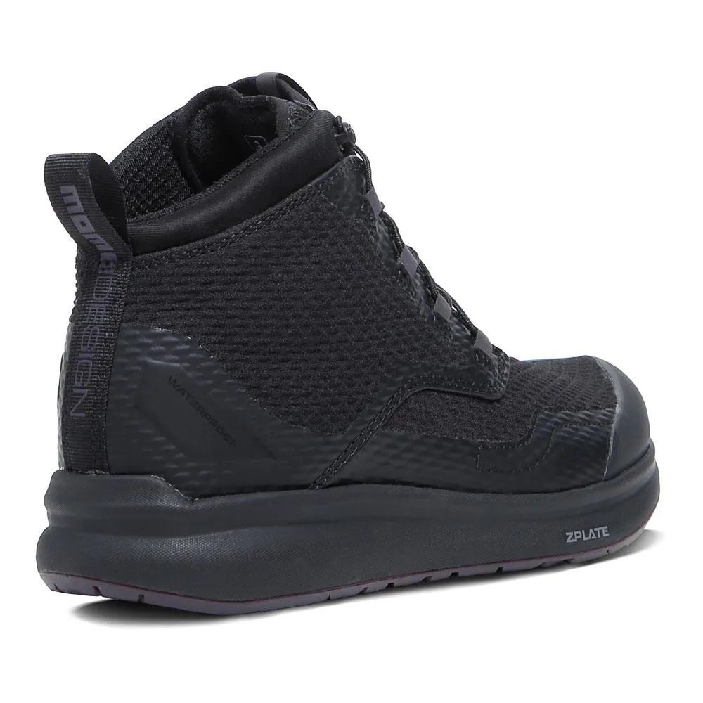 MOMODESIGN WOMENS FIREGUN-3 WATERPROOF MOTORCYCLE BOOTS BLACK