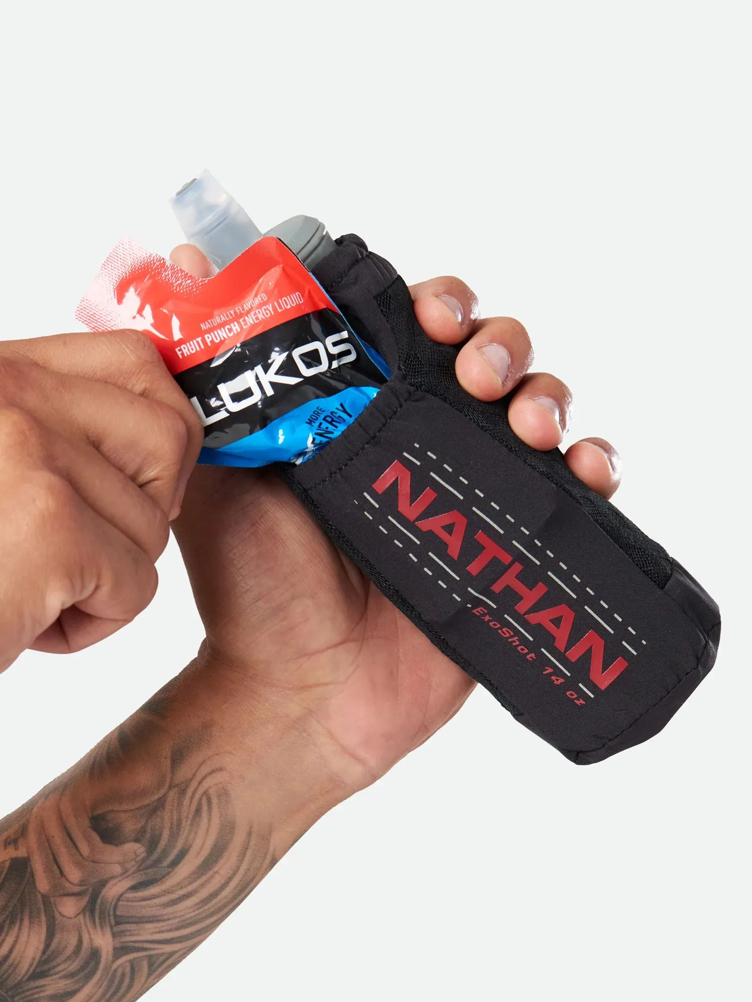 Nathan | ExoShot 2.0 | 14 oz | Black/Ribbon Red