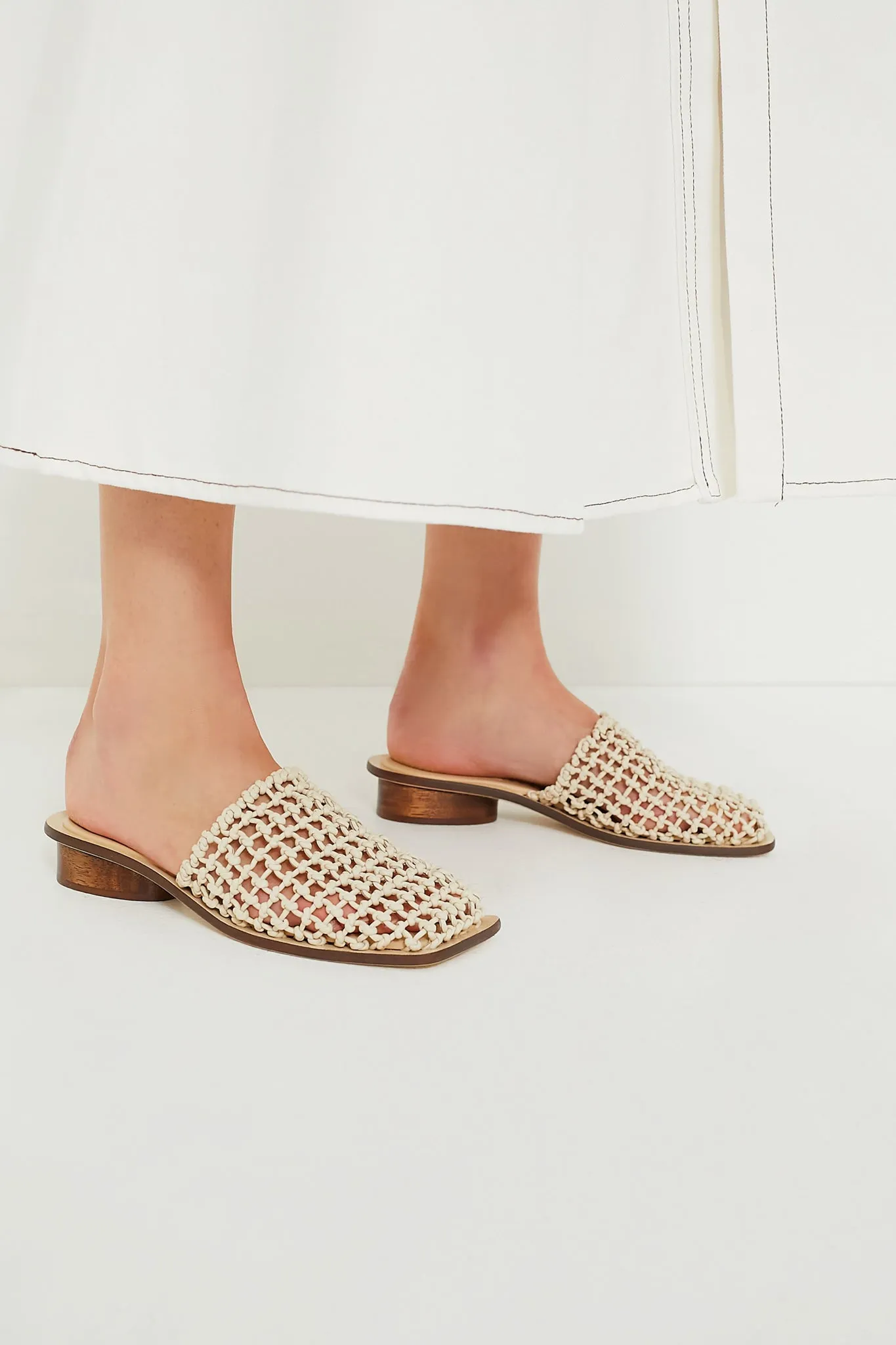 Off White Merida Mule