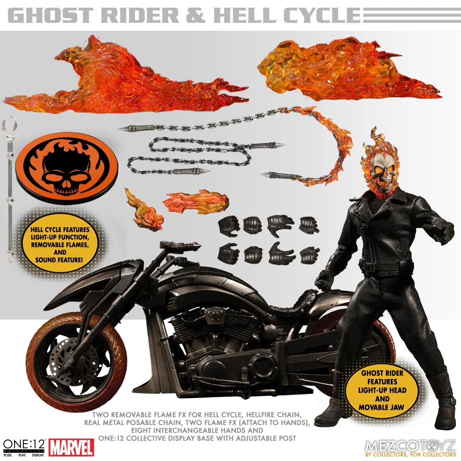 ONE-12 COLLECTIVE MARVEL GHOST RIDER & HELL CYCLE