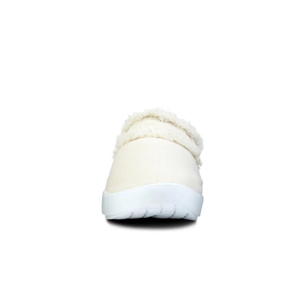 'OOFOS' Women's OOcoozie Mule - White / Beige