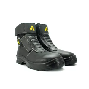 Orazo Picus Vwr Black-Grey Motorcycle Riding Boots