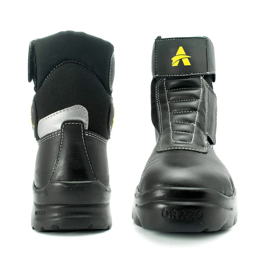 Orazo Picus Vwr Black-Grey Motorcycle Riding Boots