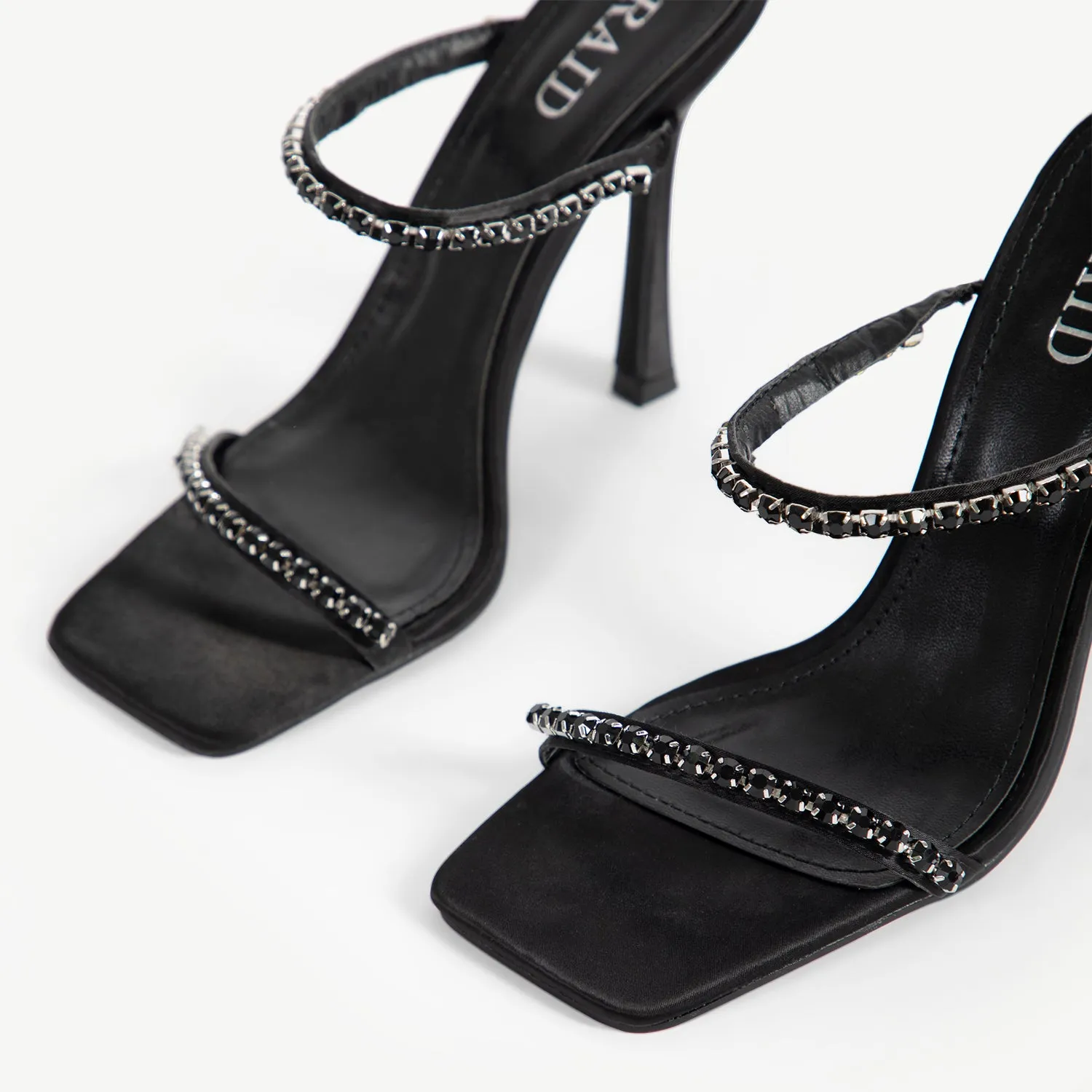 RAID Deena Heeled Mule in Black